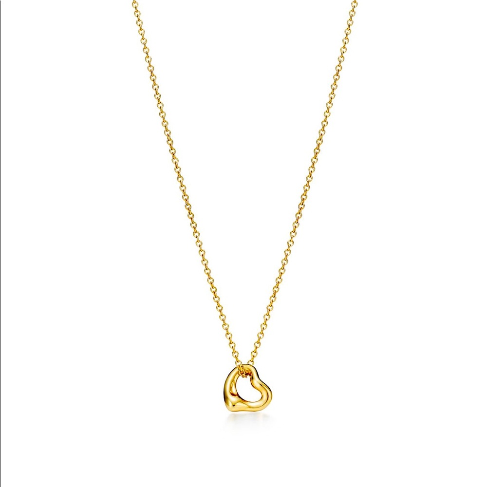 Authentic Tiffany & Co Open Heart Pendant